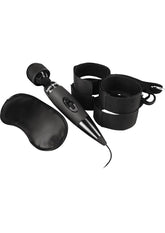 Bodywand Midnight Bed Spreader With Satin Restraint Cuffs Set > Bondage Gear > Bed Restraints